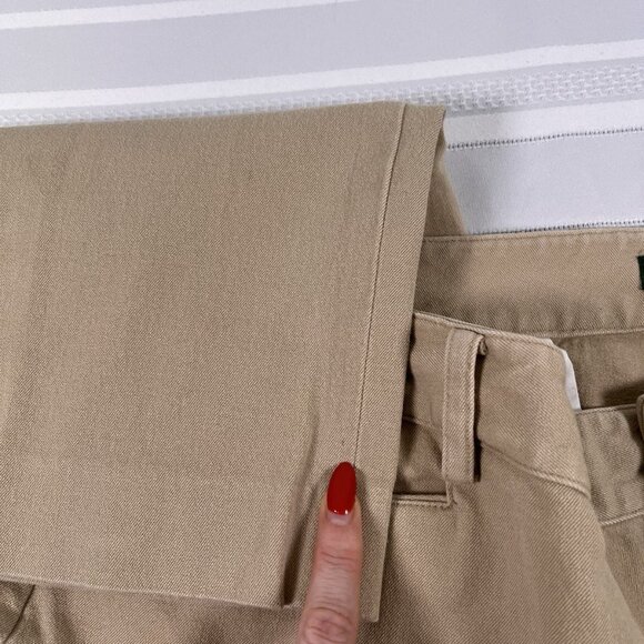 Lauren Ralph Lauren Women’s 16 Short Khaki Chino Pants Straight Leg Classic LRL - Picture 7 of 8